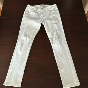 CAbi #5171 Mid-Rise Slim White Boyfriend Jeans Size 2